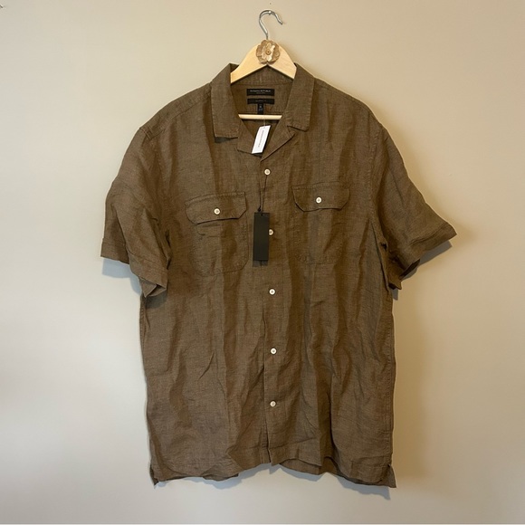 NWT Banana Republic Expedition Untucked Linen Shirt XLT - Picture 6 of 8